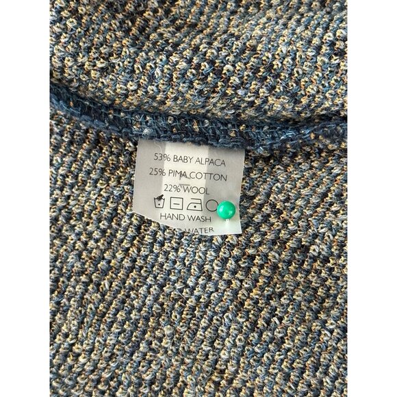 Peruvian Connection Open Front Cardigan Sweater Baby Alpaca Blend Womens Size S - Picture 7 of 7